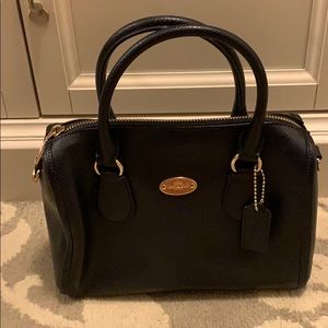 Navy small Coach purse